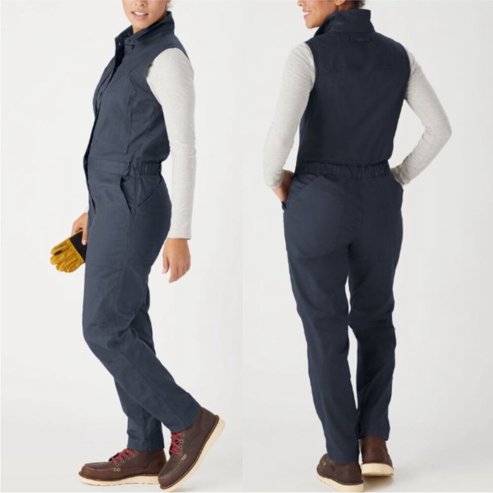 NWT Duluth Trading DuluthFlex Fire Hose COOLMAX Coveralls Navy Sleeveless XS - Picture 11 of 14